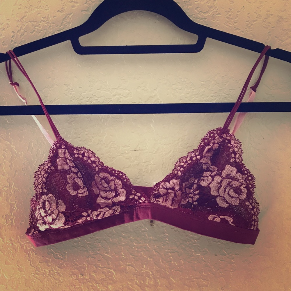 Lace bralette.
